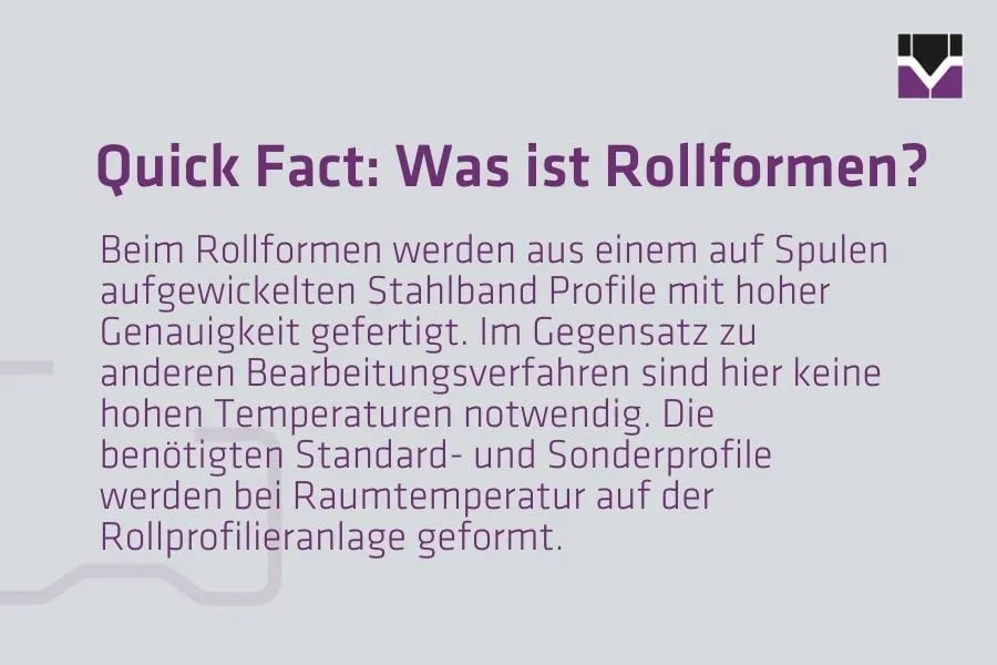 Grafik Quick Fact: Was ist Rollformen?